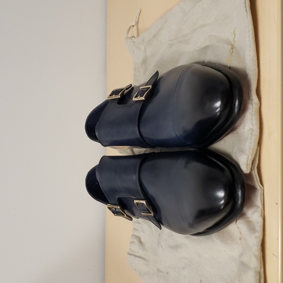 Santoni Double-Buckle Captoe Shoes - Picture 2 of 5